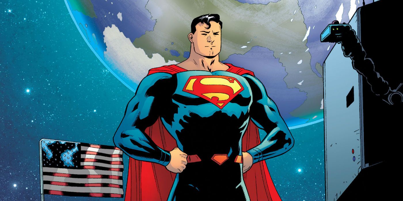 Superman on the moon in DC Rebirth