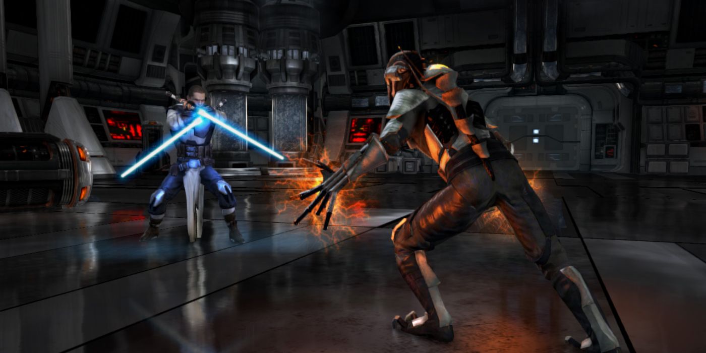 Terror Trooper fights Galen Marek in Star Wars The Force Unleashed II