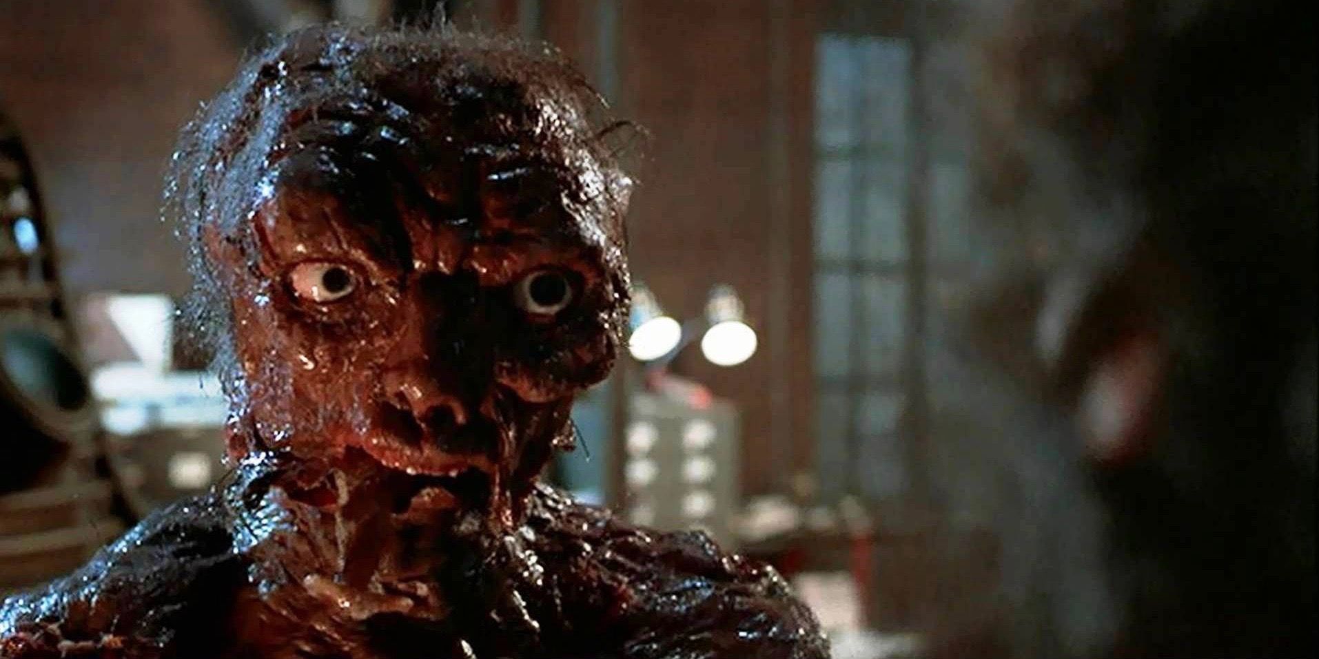 The Fly 1986 transformation