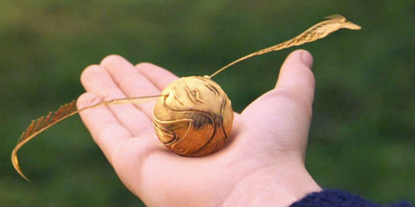 The Goden Snitch from the Harry Potter game of Quidditch