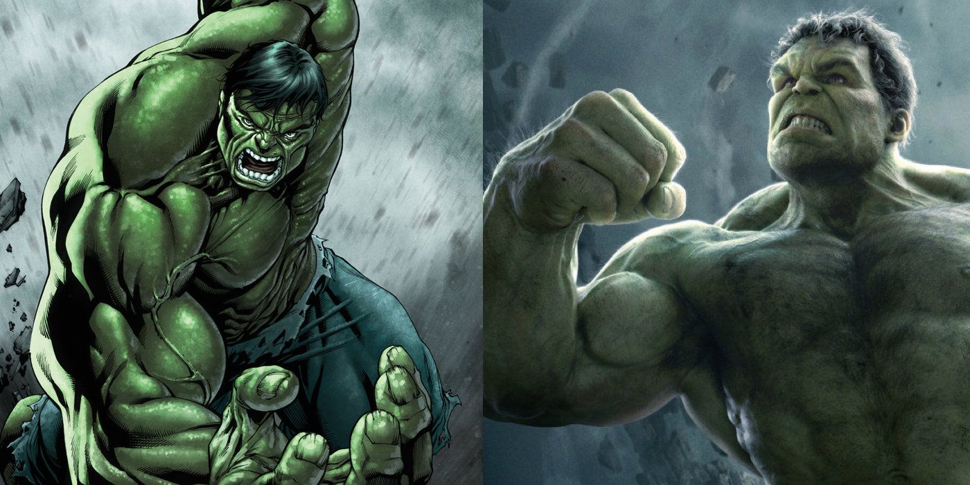 The Incredible Hulk in the Comics and The Avengers Movies