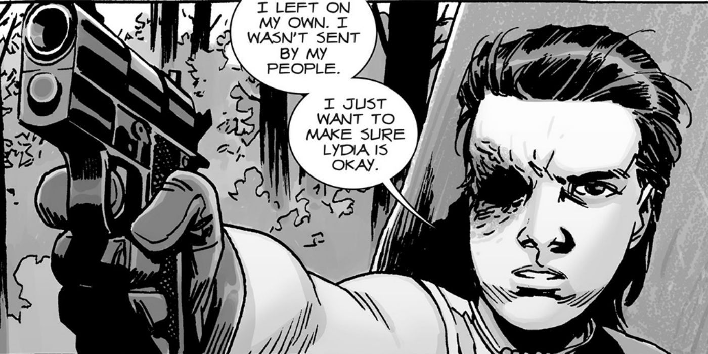 The Walking Dead comic Carl goes after Lydia