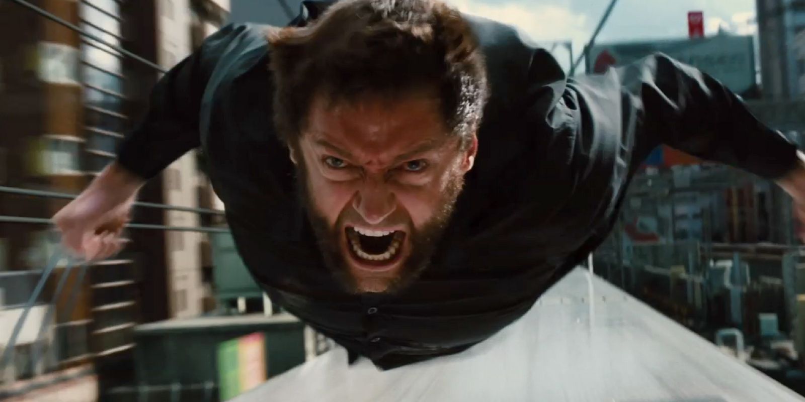 The Wolverine - Hugh Jackman in Bullet Train Scene