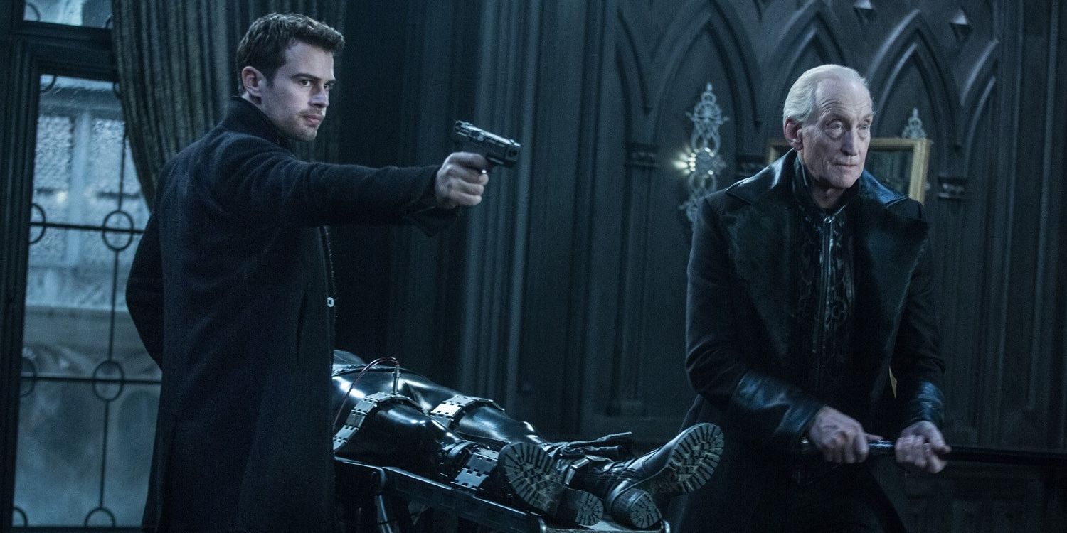 Theo James and Charles Dance in Underworld Blood Wars
