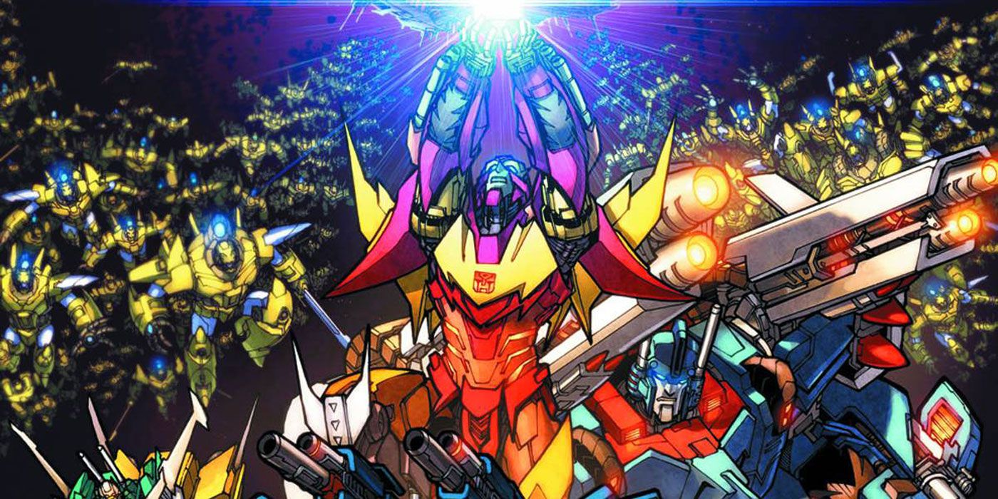 Hot Rod lifts the Matrix in Transformers Lost Light comic book.