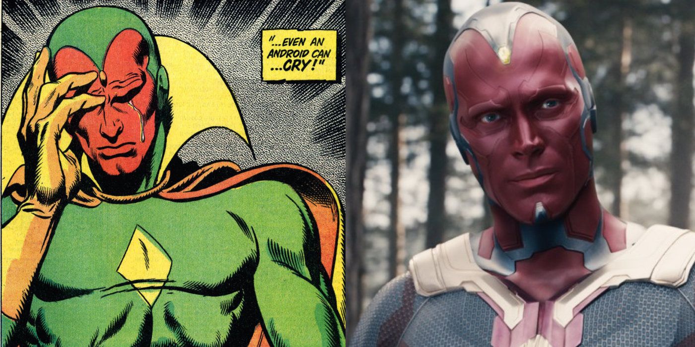 Vision in Marvel Comics and Avengers Age of Ultron