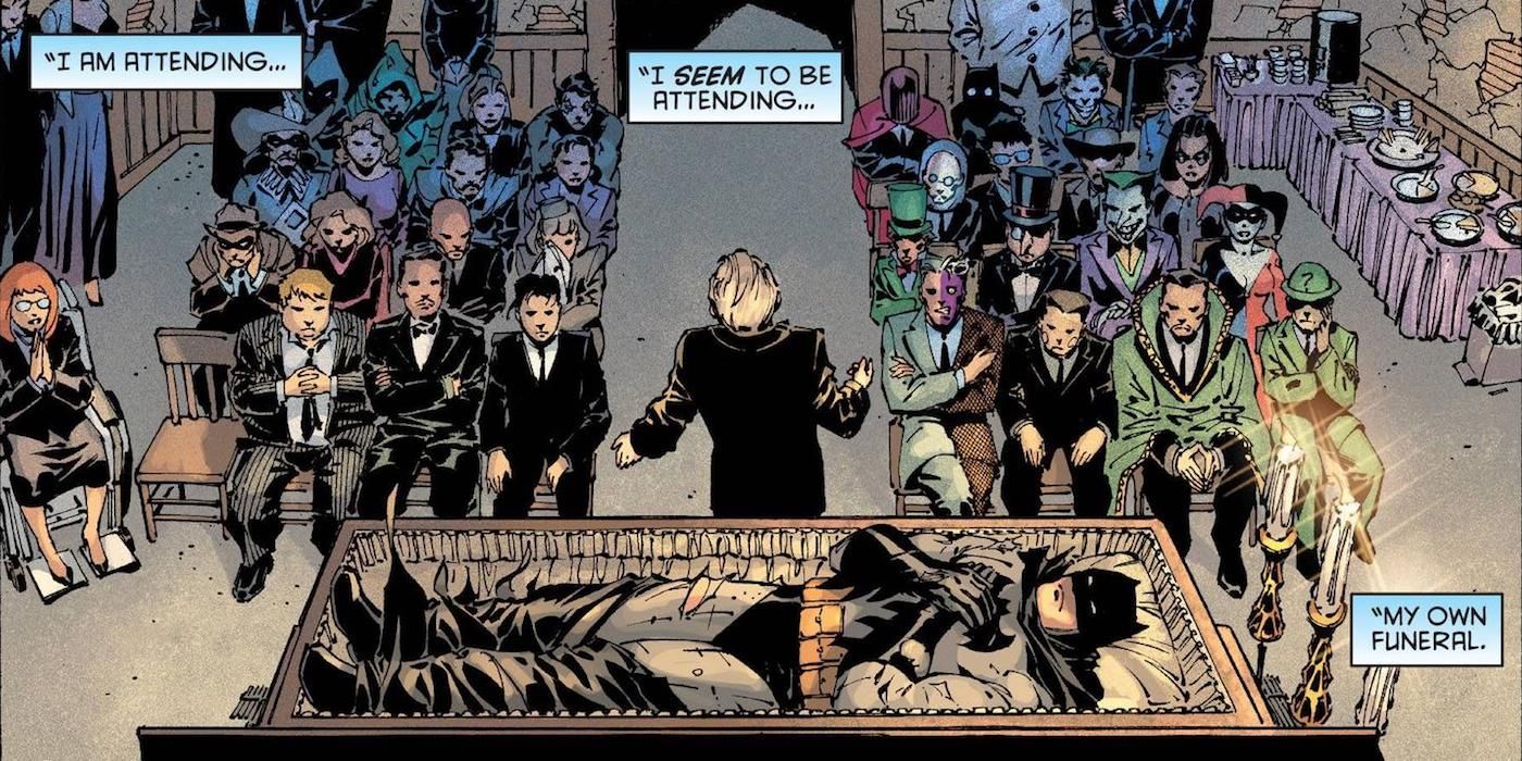 Batman's funeral in DC comics