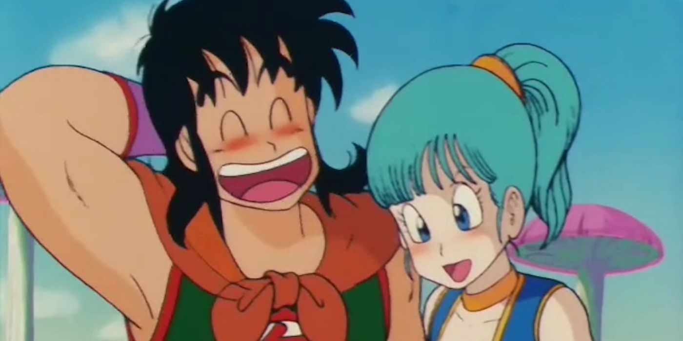 Yamcha and Bulma Together from the Dragon Ball Anime