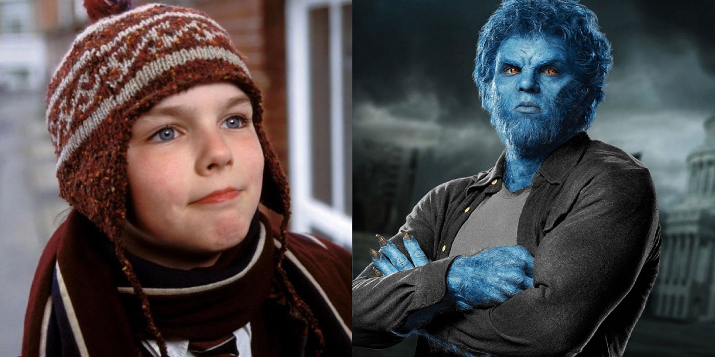 Young Nicholas Hoult and Beast from X-Men Days of Future Past
