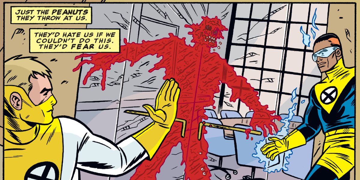 The X-Men hero Zeitgeist in a Marvel comic.