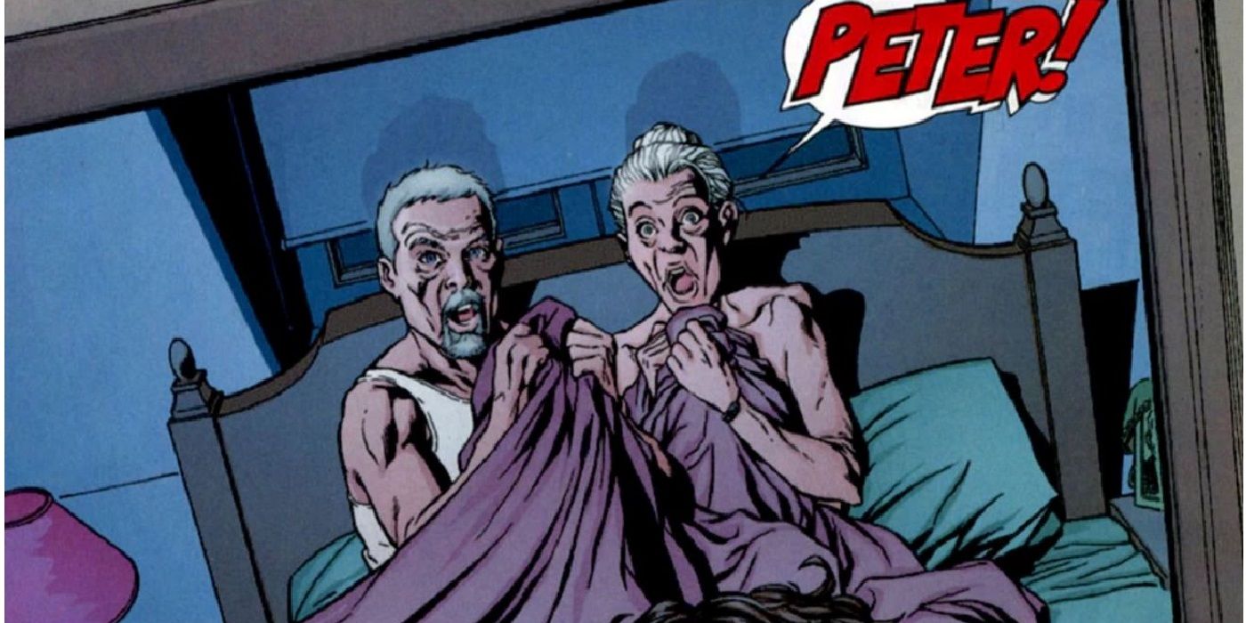 Peter walks in on Aunt May in bed