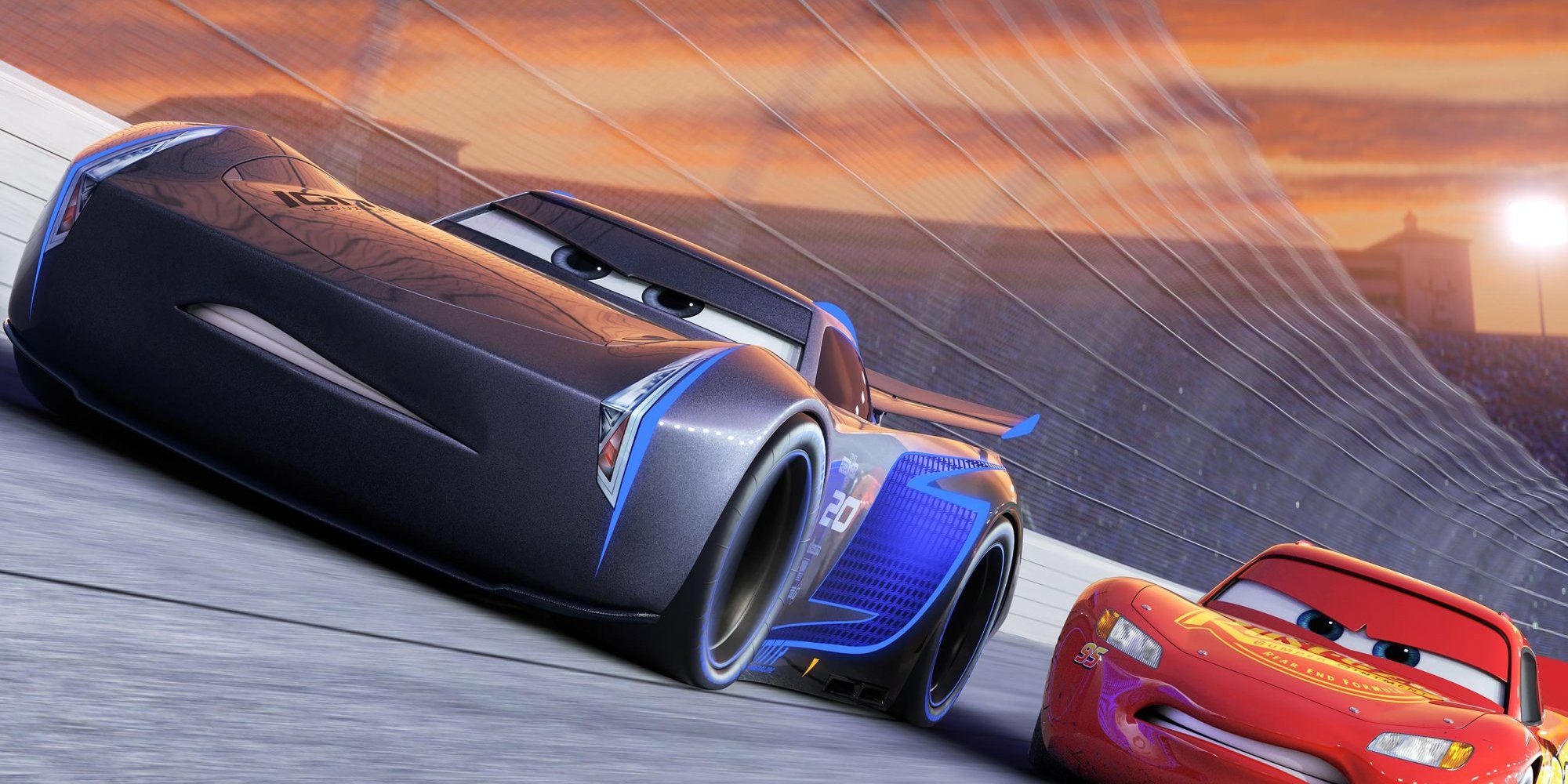 Cars 3 - Jackson Storm and Lightning McQueen