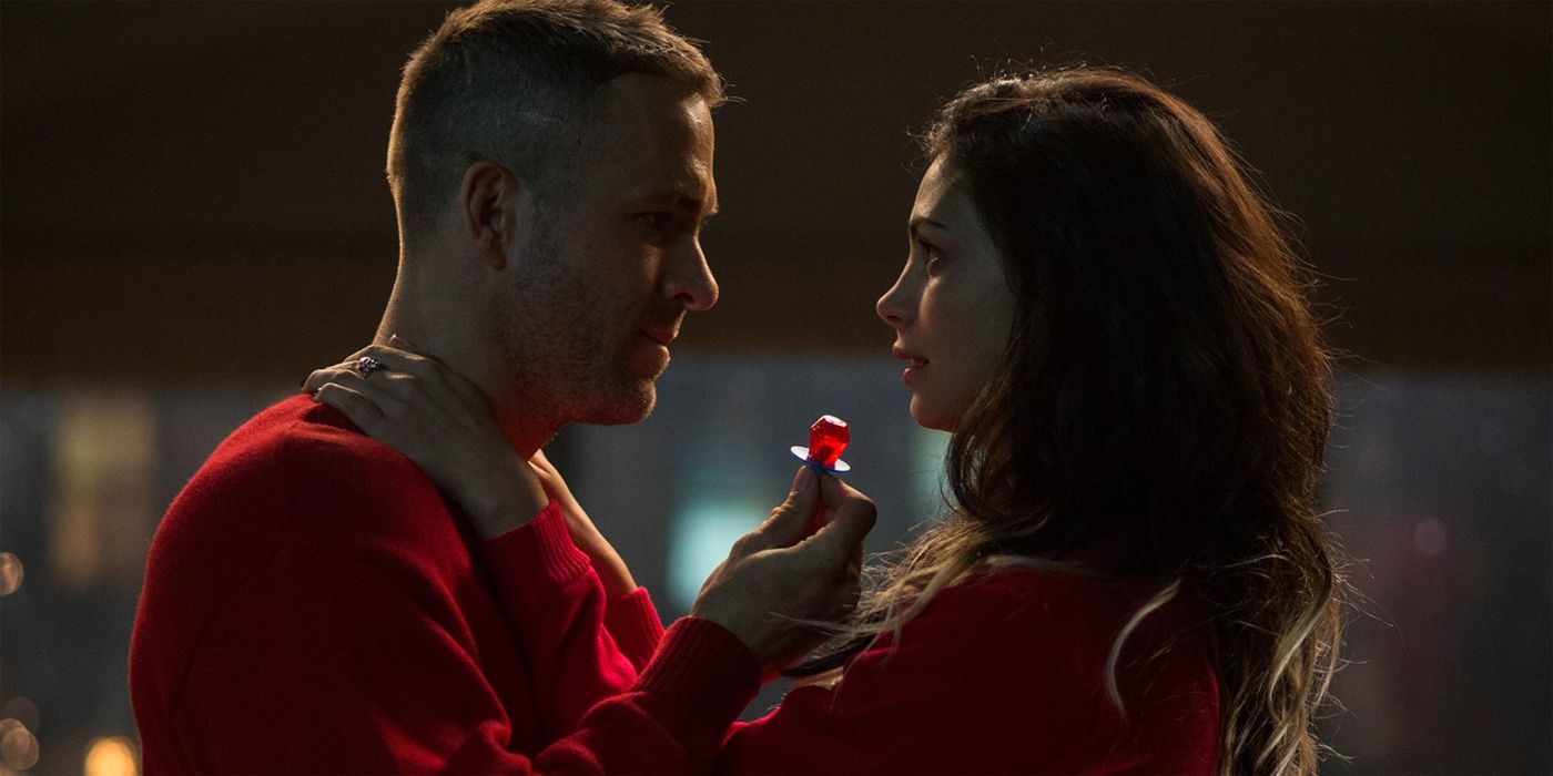 Ryan Reynolds and Morena Baccarin as Deadpool and Vanessa in Deadpool