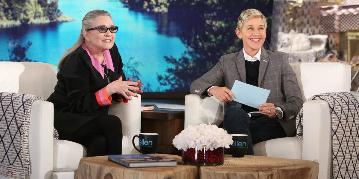 Carrie Fisher and Ellen DeGeneres