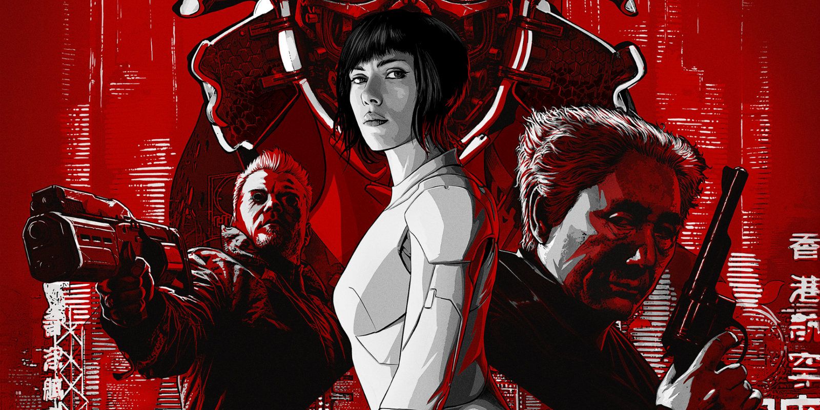 Ghost in the Shell (2017) Poster - cropped