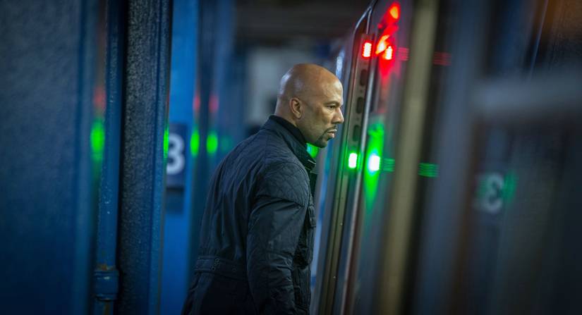 Common as Cᴀssius in the subway fight in John Wick: Chapter 2