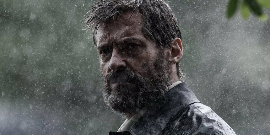 Logan - Wolverine (Hugh Jackman) in a storm - header only