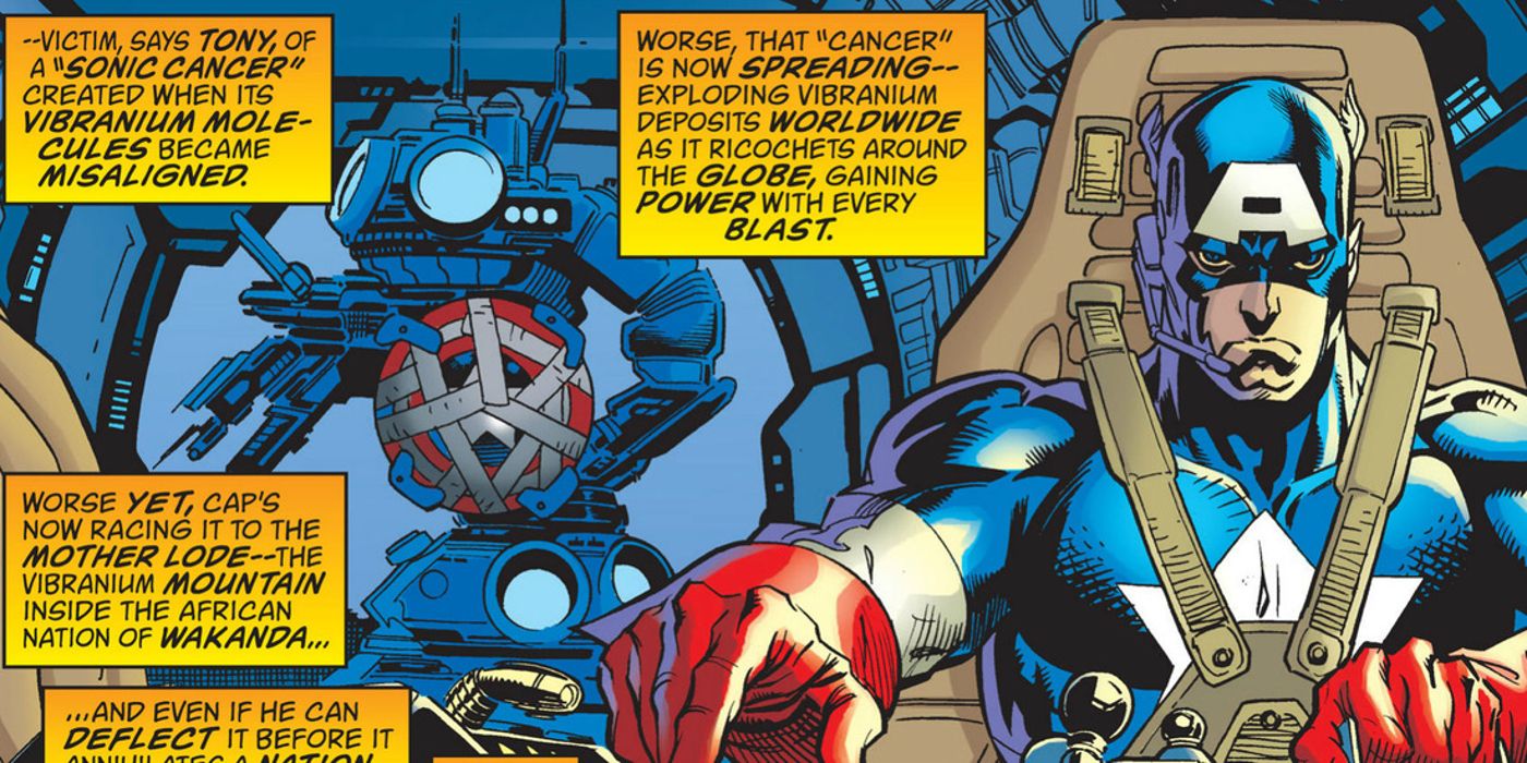 Captain America's shield is broken by &quot;vibranium cancer&quot;