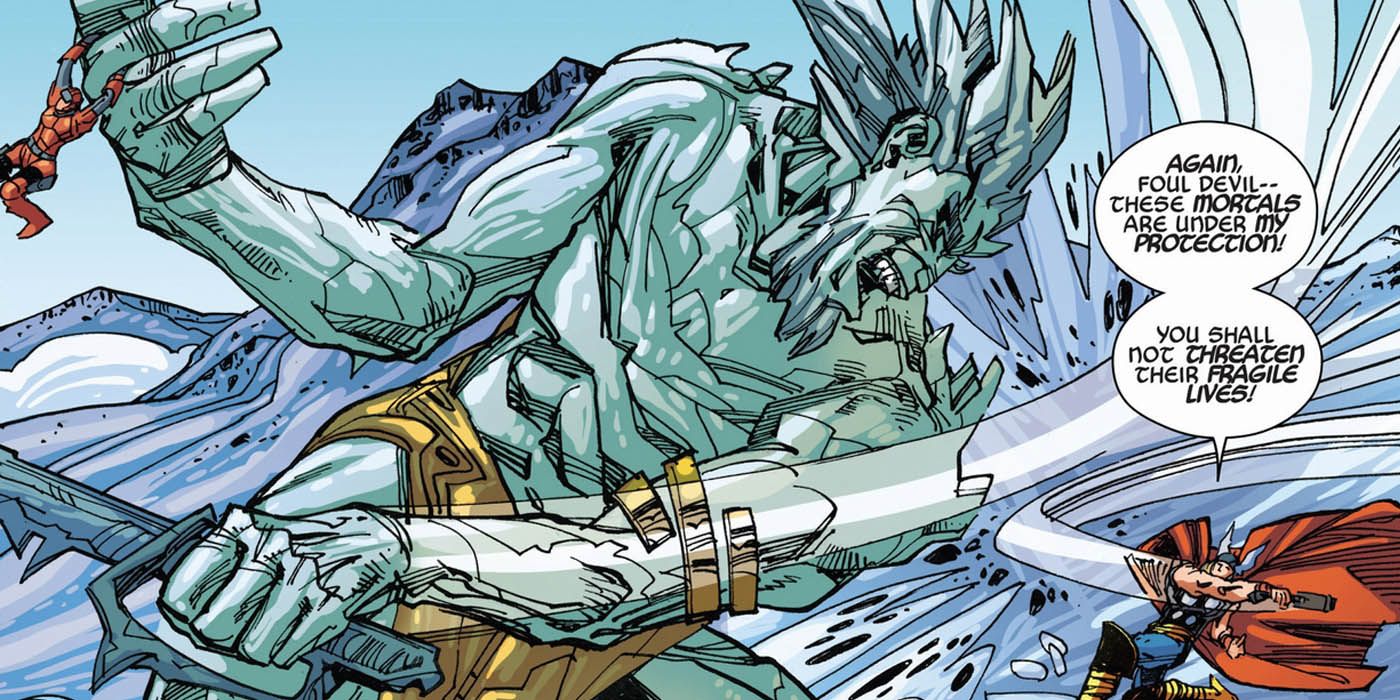 Marvel comics Frost Giants vs Thor