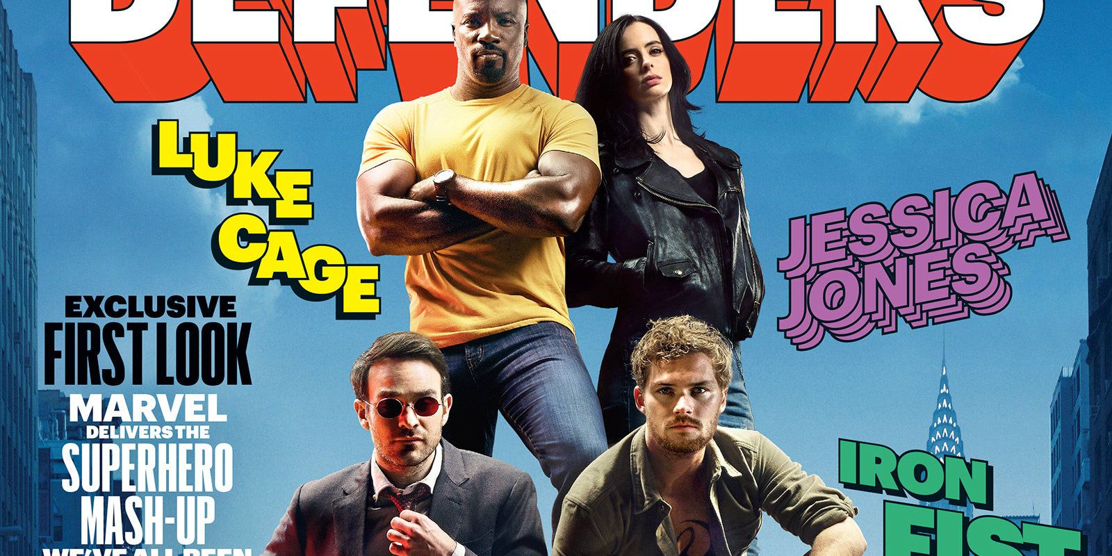 Marvel's The Defenders EW cover (header image)