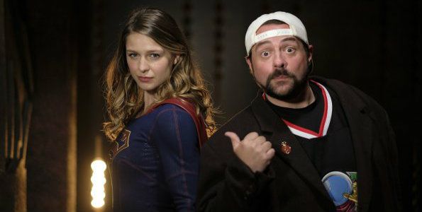 Supergirl 2017 midseason premiere - Kevin Smith on set