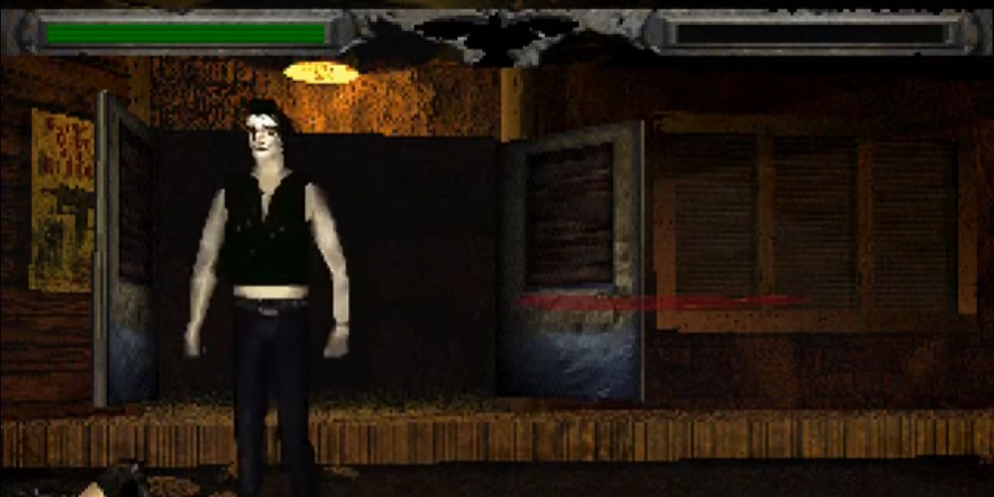 A screenshot from The Crow: City of Angels video game