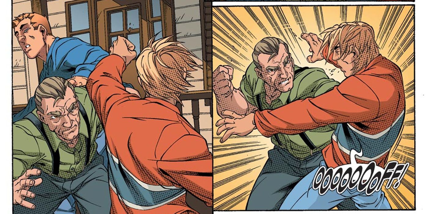 Spider-Man: Uncle Ben beats up a crowd of bullies