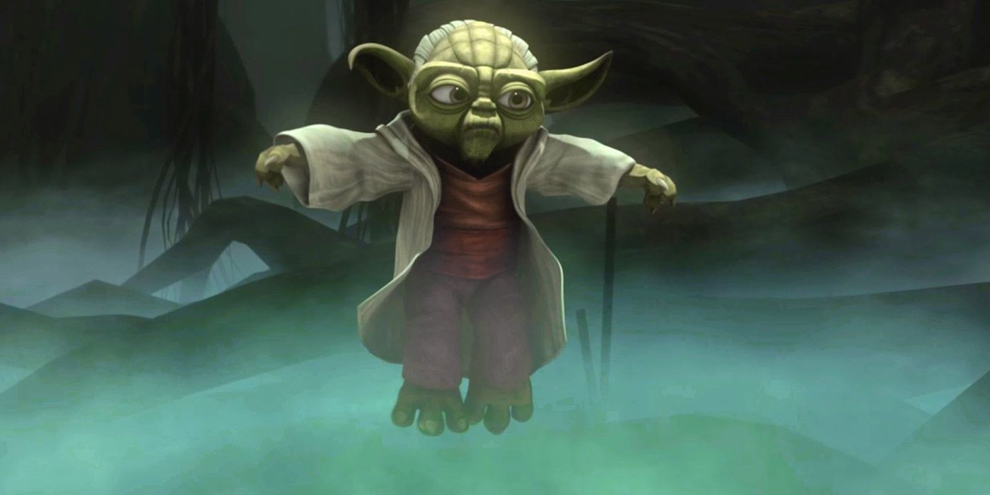 Yoda Levitating Using the Force