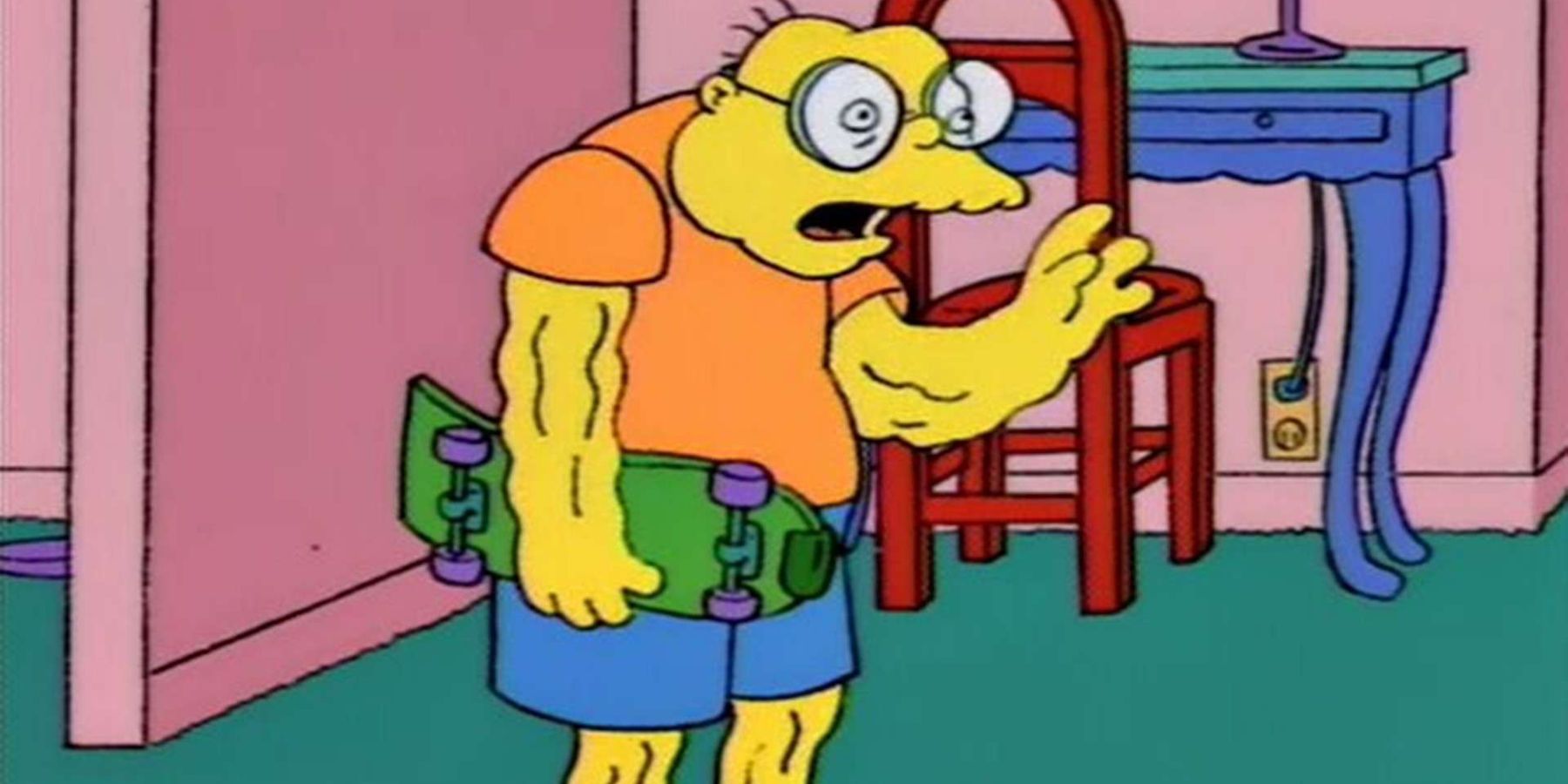 The Simpsons - Hans Moleman dressed as Bart