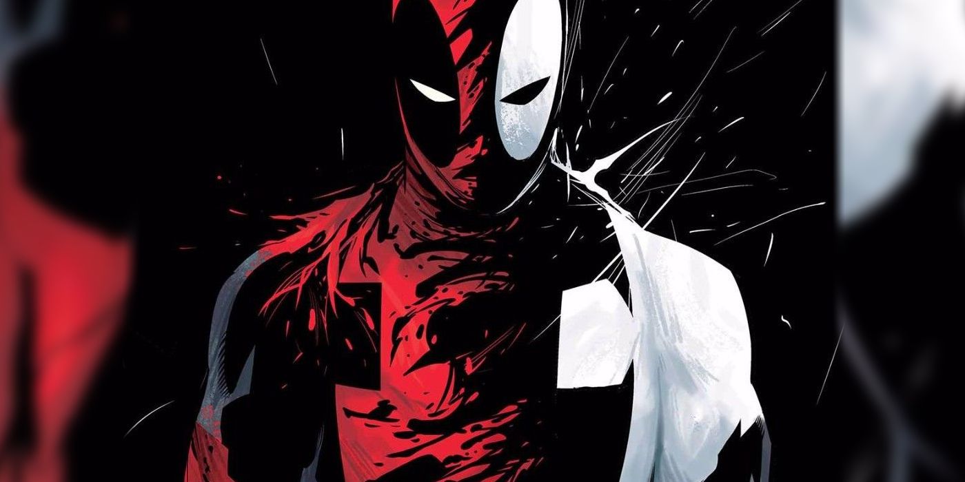 Deadpool (Wade Wilson) finds the Venom symbiote