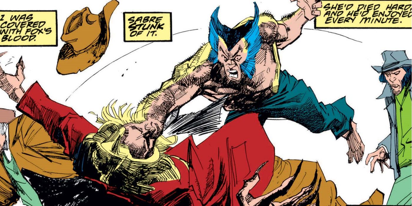 Wolverine Sabretooth fight in bar 10