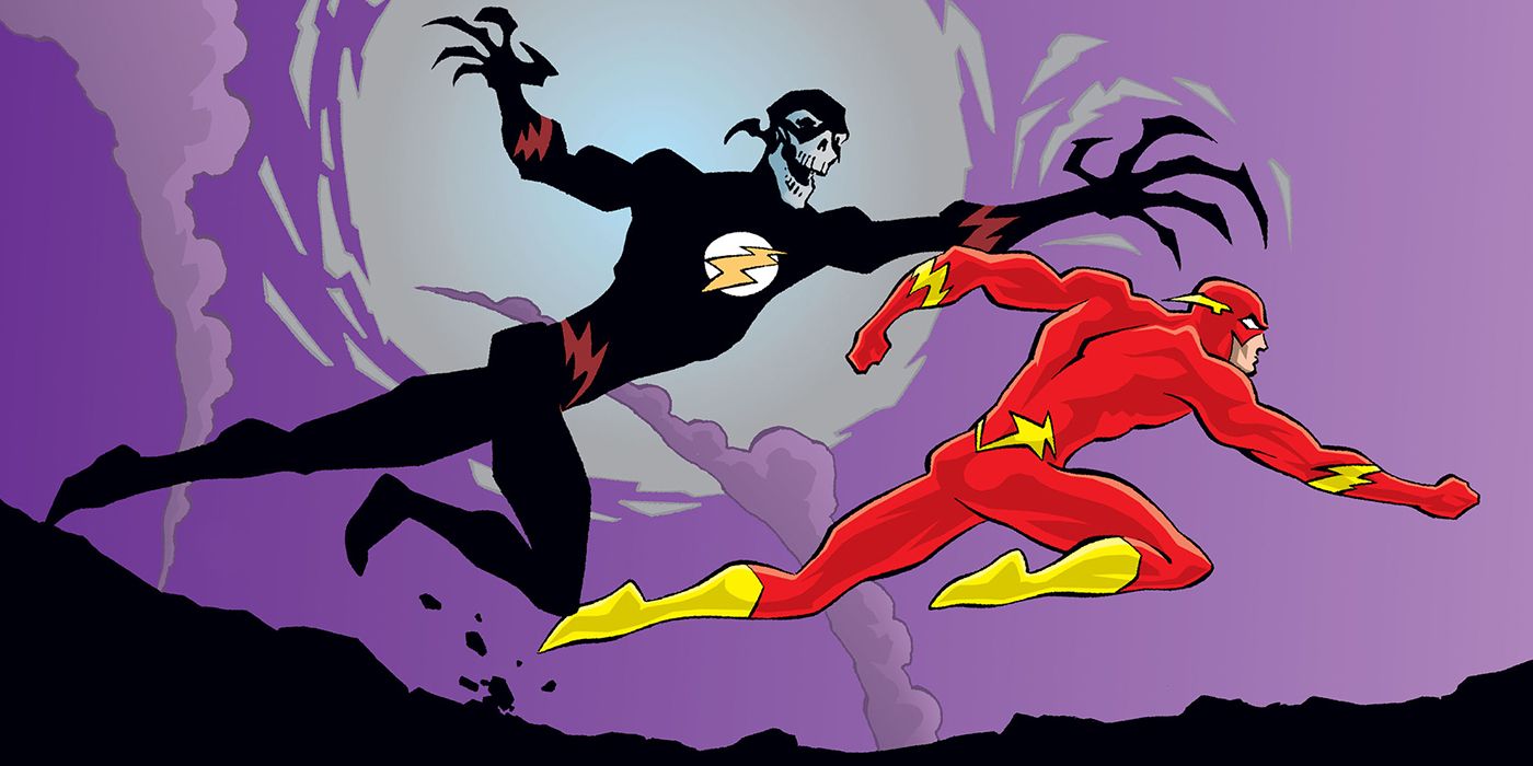 The Black Flash chases Wally West