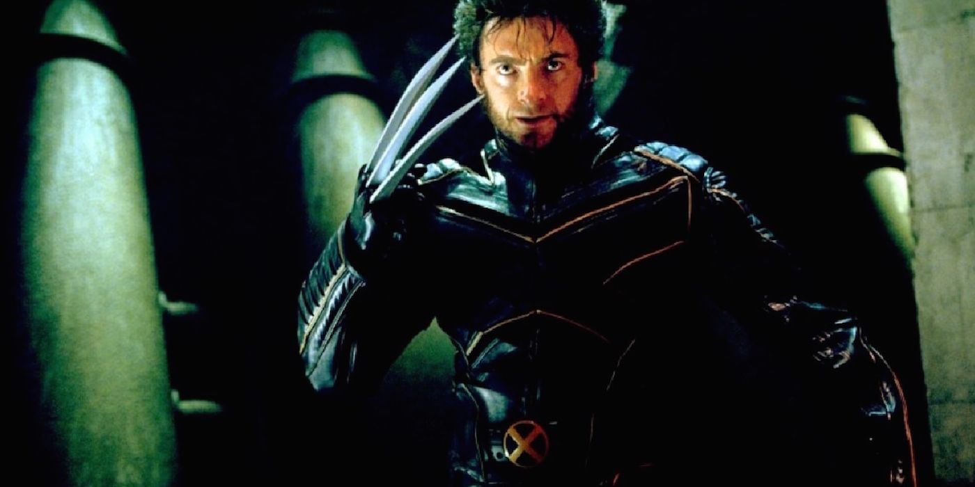 Wolverine com suas garras parecendo determinado em X-Men 2.