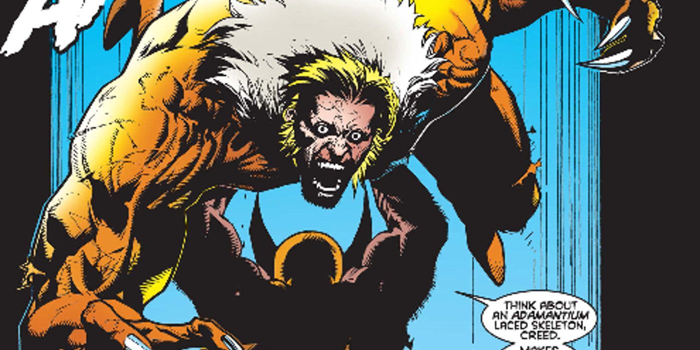 Wolverine Sabretooth holding over head 145