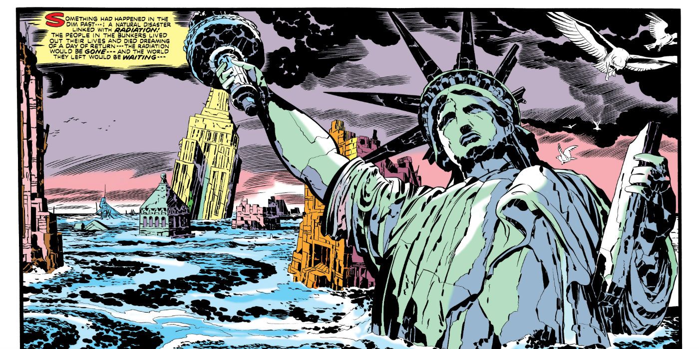 A Destroyed New York City in Kamandi The Last Boy on Earth