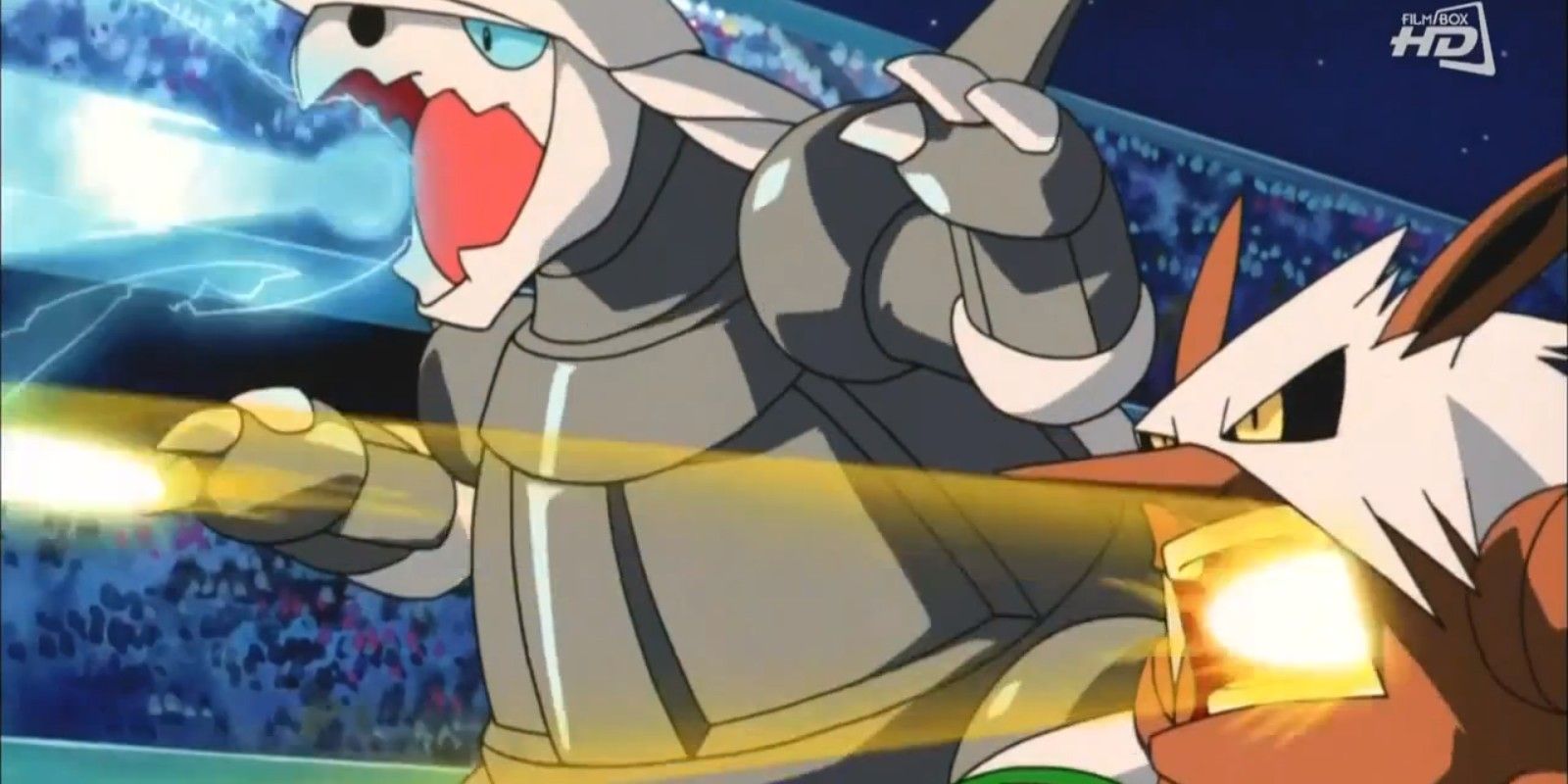 Aggron and Shiftry in Pokemon