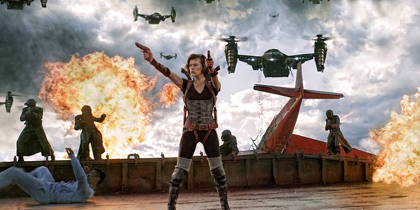 Alice in the Resident Evil: Retribution opening