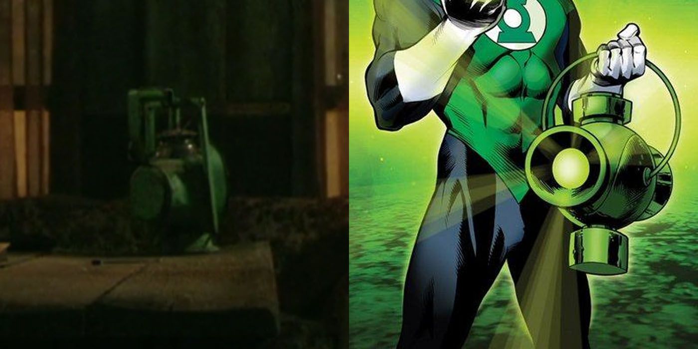 Arrow Green Lantern Power Battery vs Comic Green Lantern Power Battery