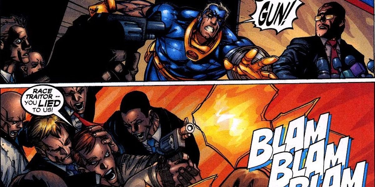 Assassination of Senator Kelly death X-Men comics