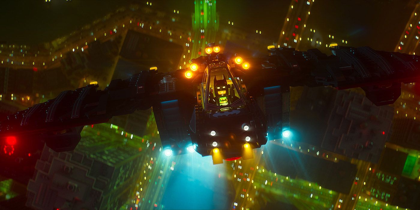 Atmospheric lighting and smoke in The Lego Batman Movie