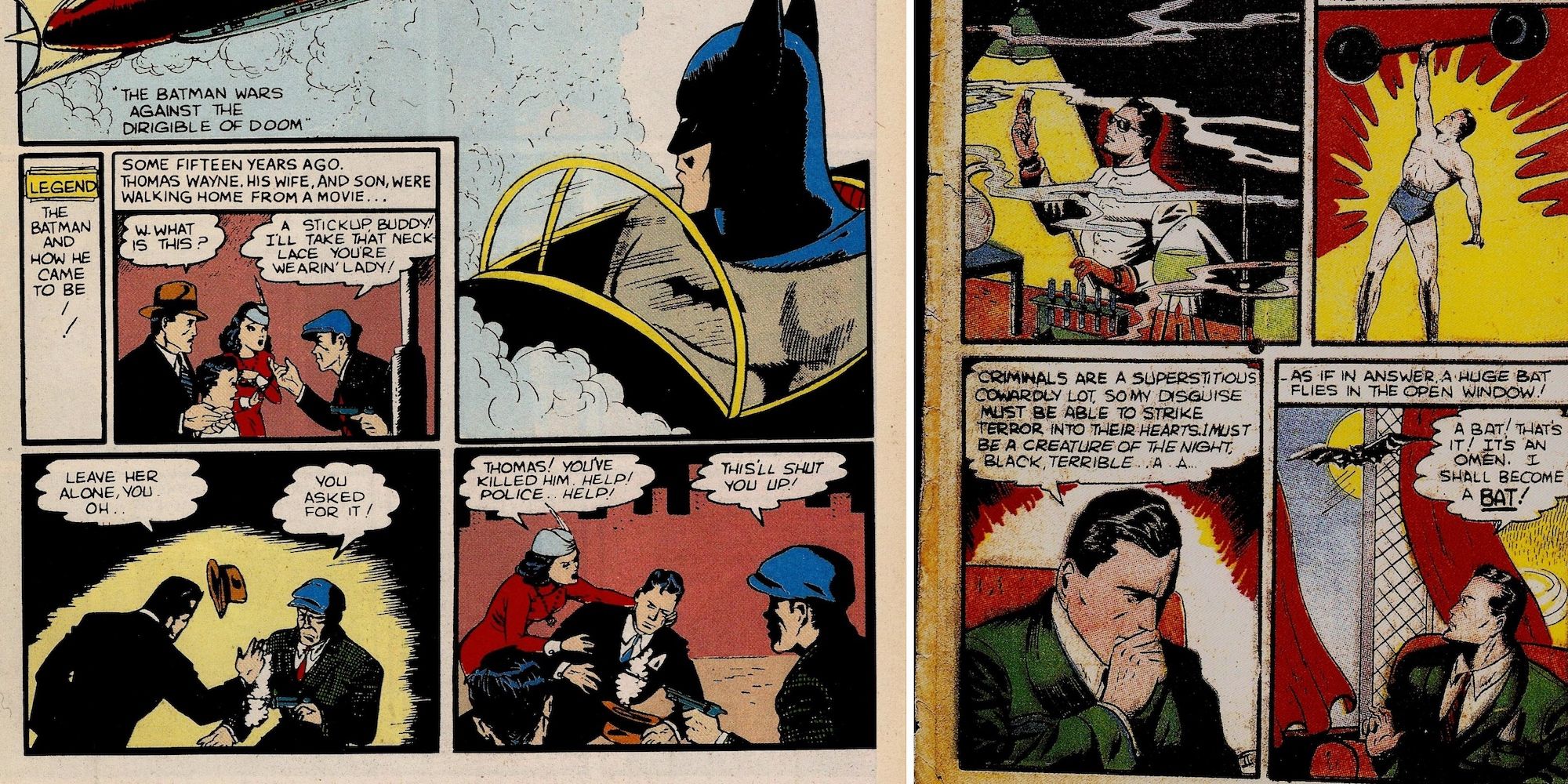Batman's origin story in DC Comics