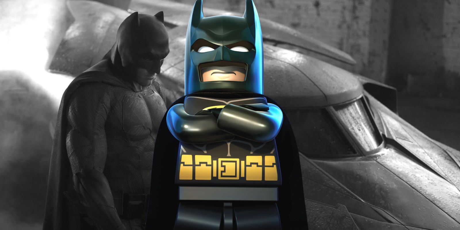 Ben Affleck Batman with Lego Batman