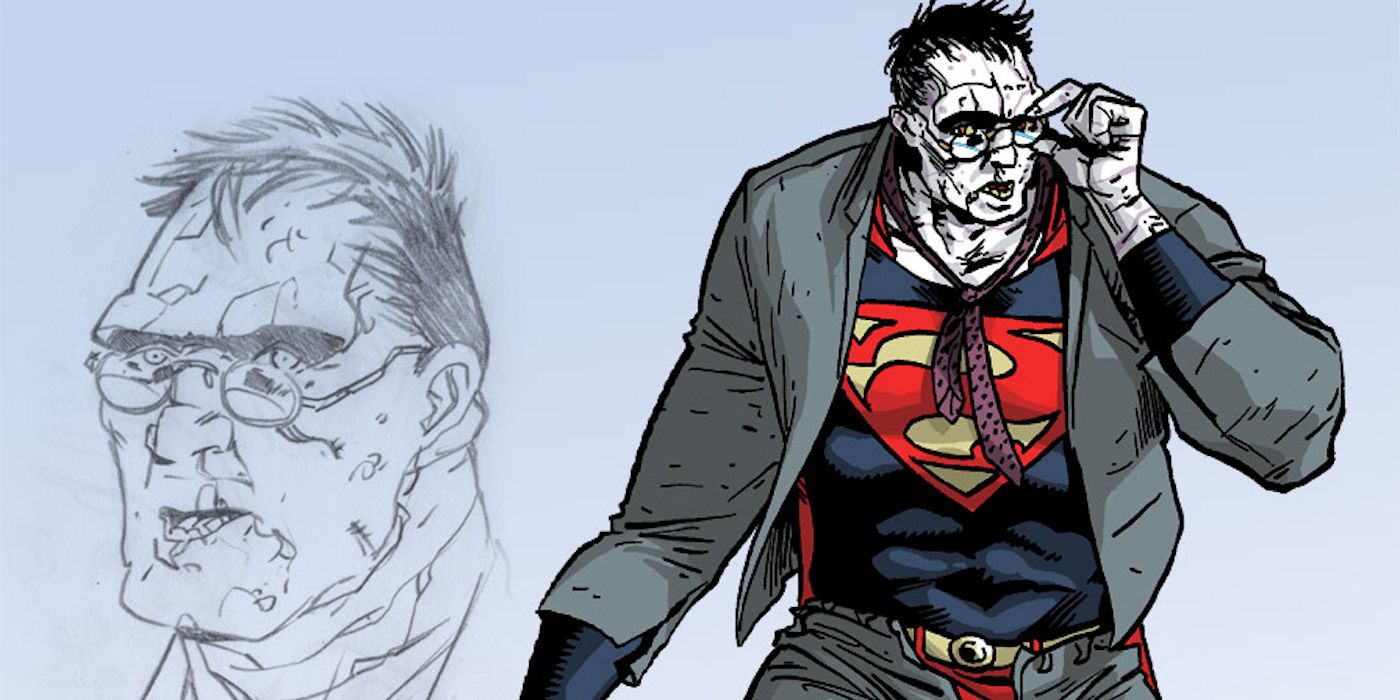 Bizarro Clark Kent disguise in the New 52