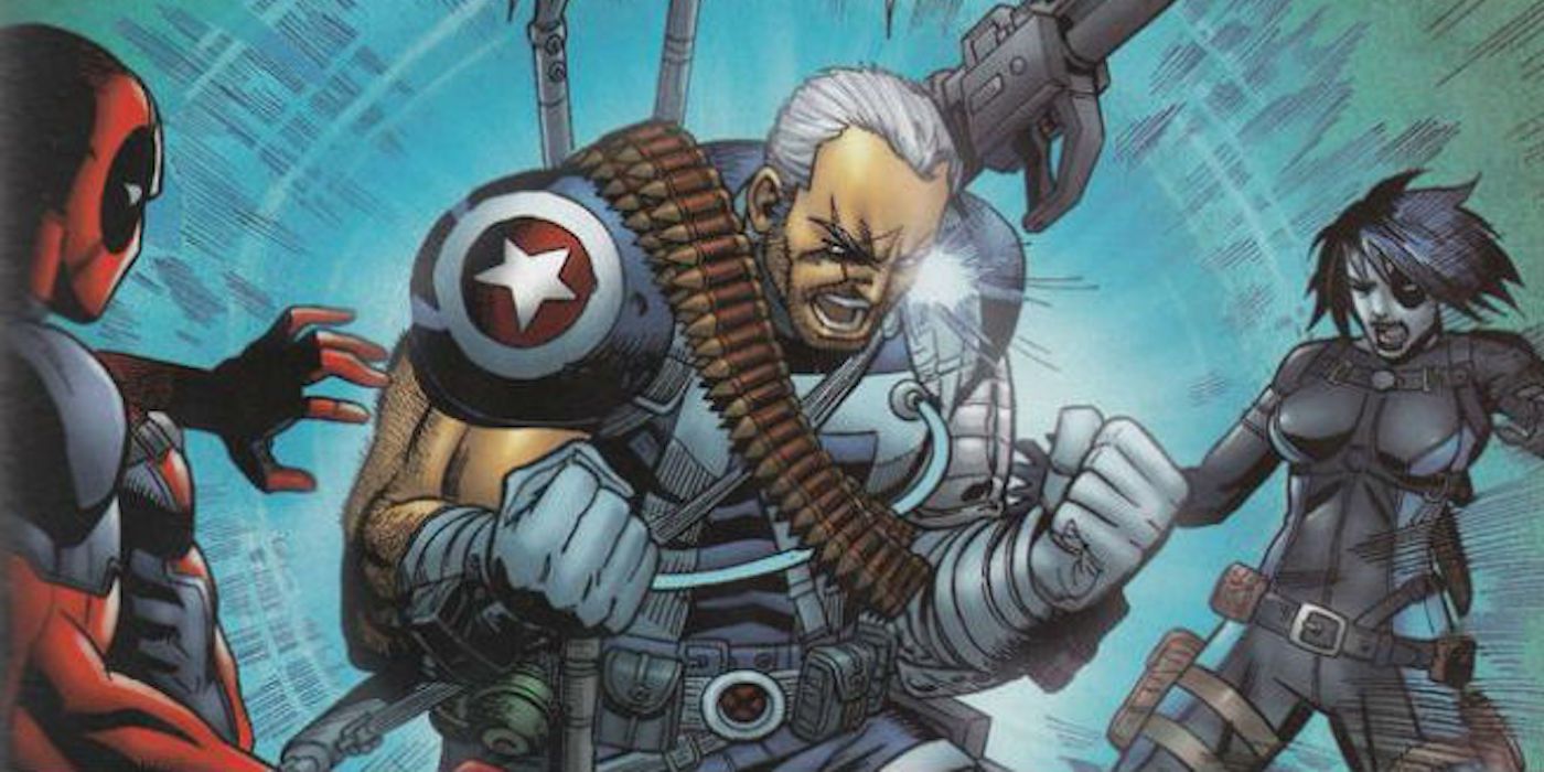 Cable, Domino, and Deadpool from Marvel Comics