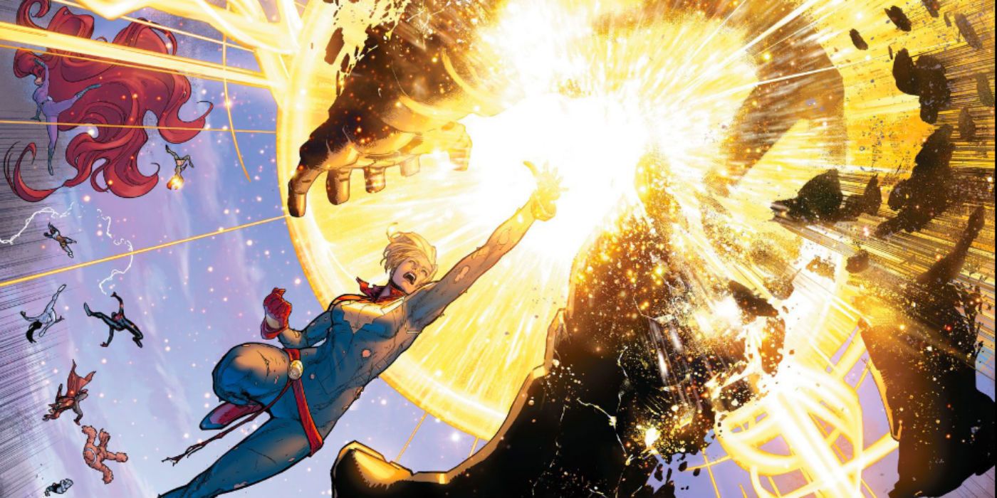 Captain Marvel v Iron Man