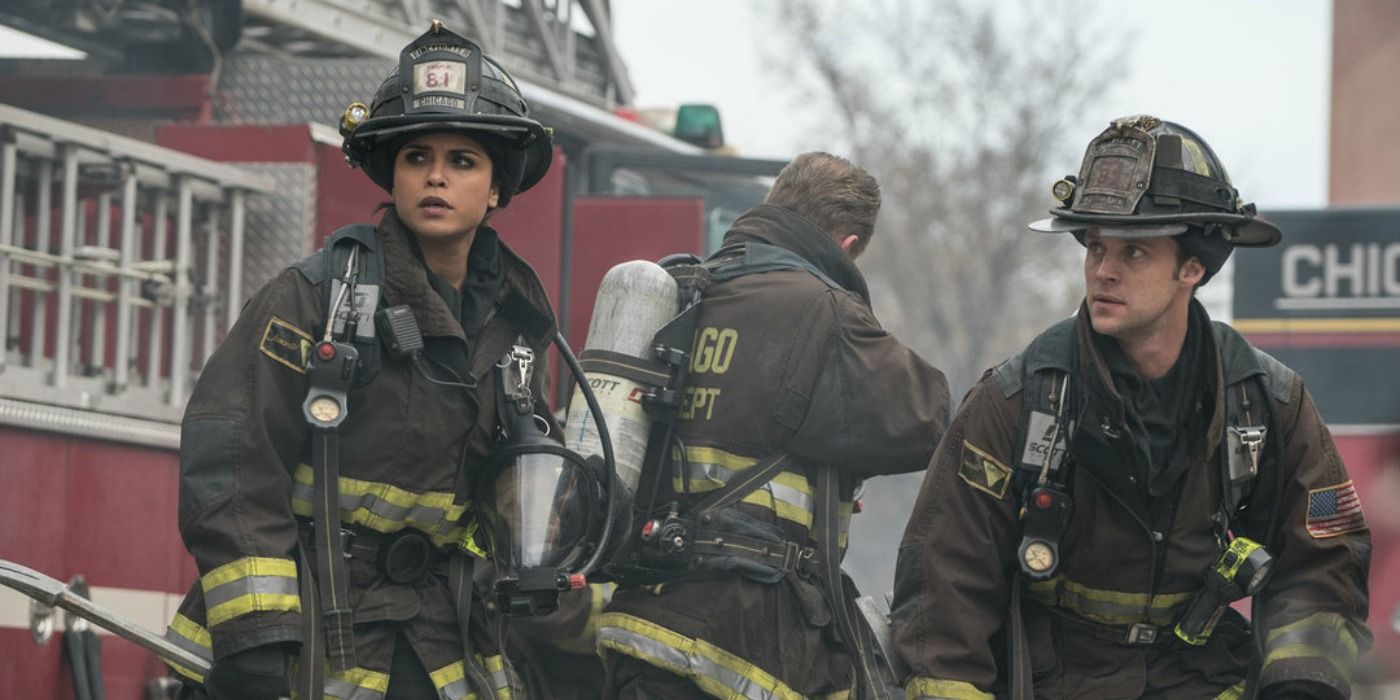 Chicago Fire Jesse Spencer and Monica Raymund