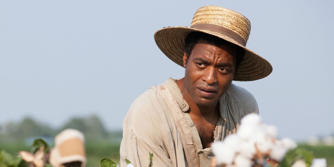 Chiwetel Ejiofor as Solomon Northup in 12 Years a Slave