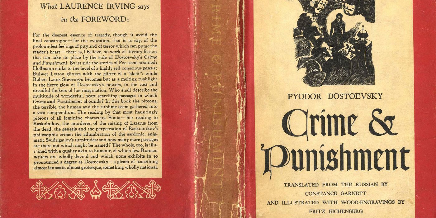 Crime and Punishment Vintage Book Cover