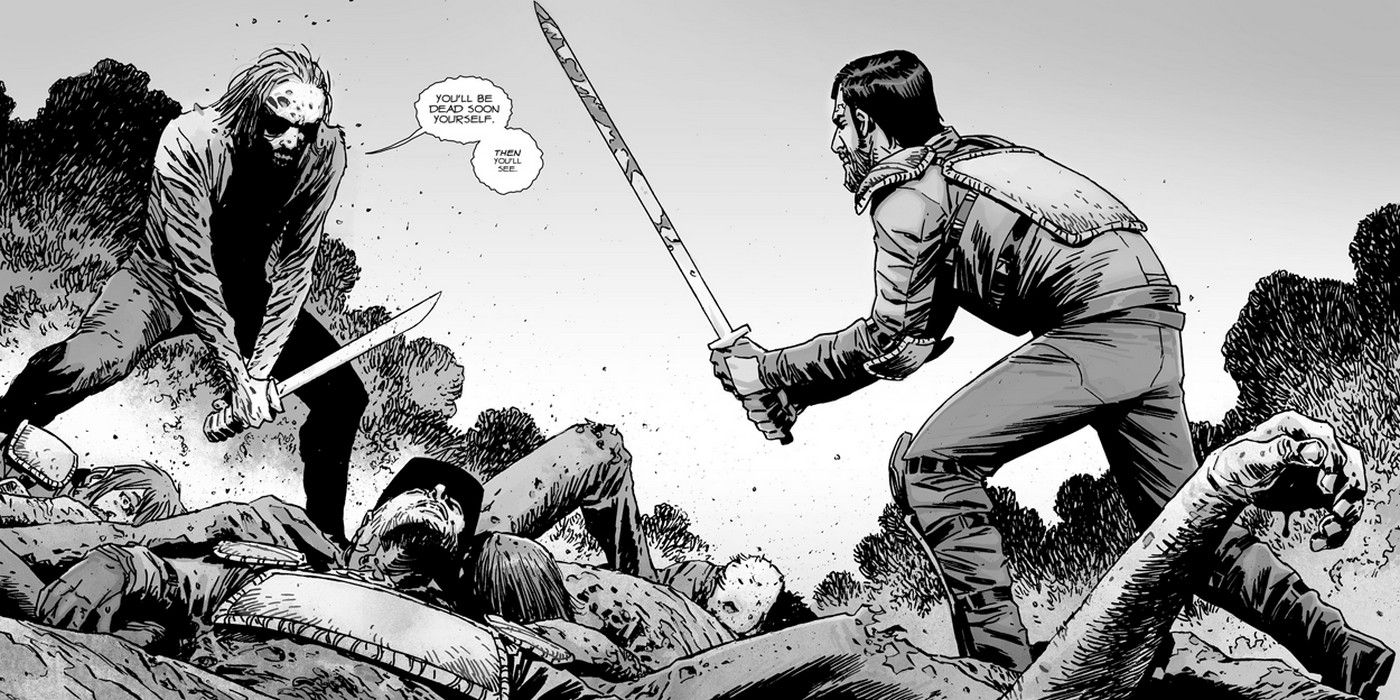 Dante and Whisperers in The Walking Dead comic