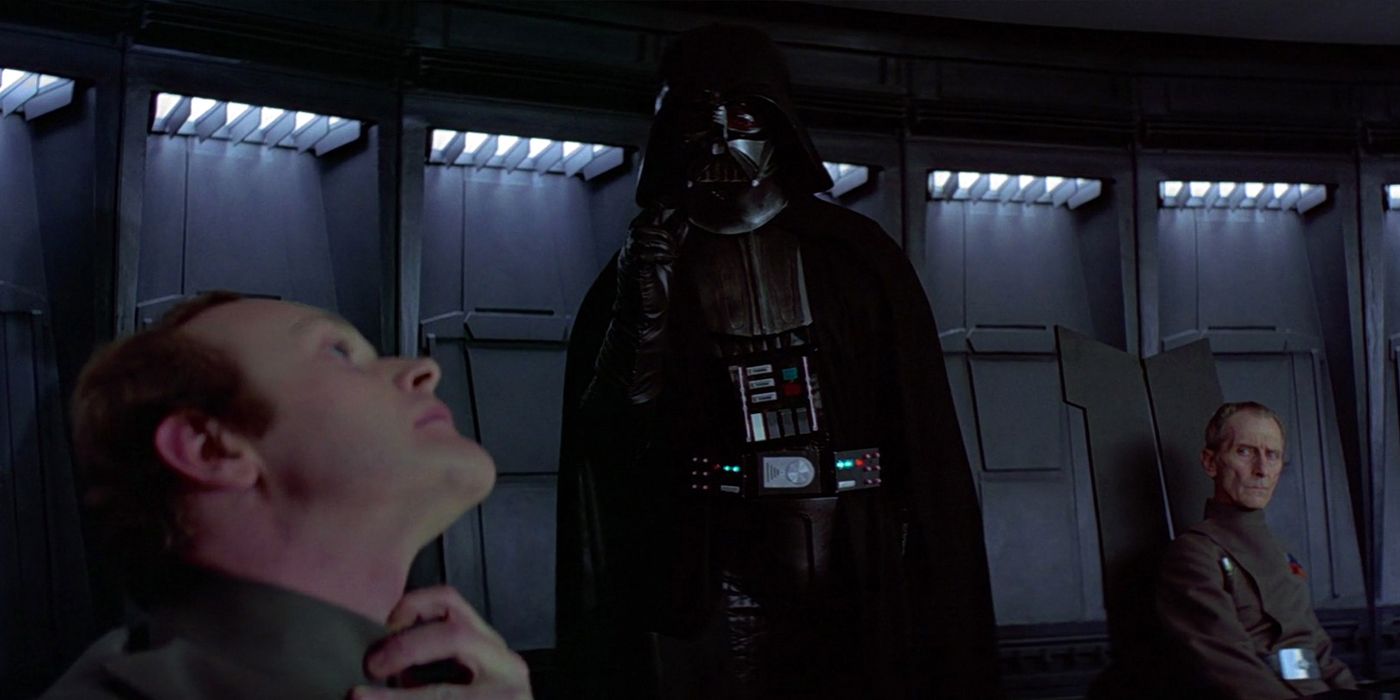Darth Vader Force Chokes Motti in Star Wars